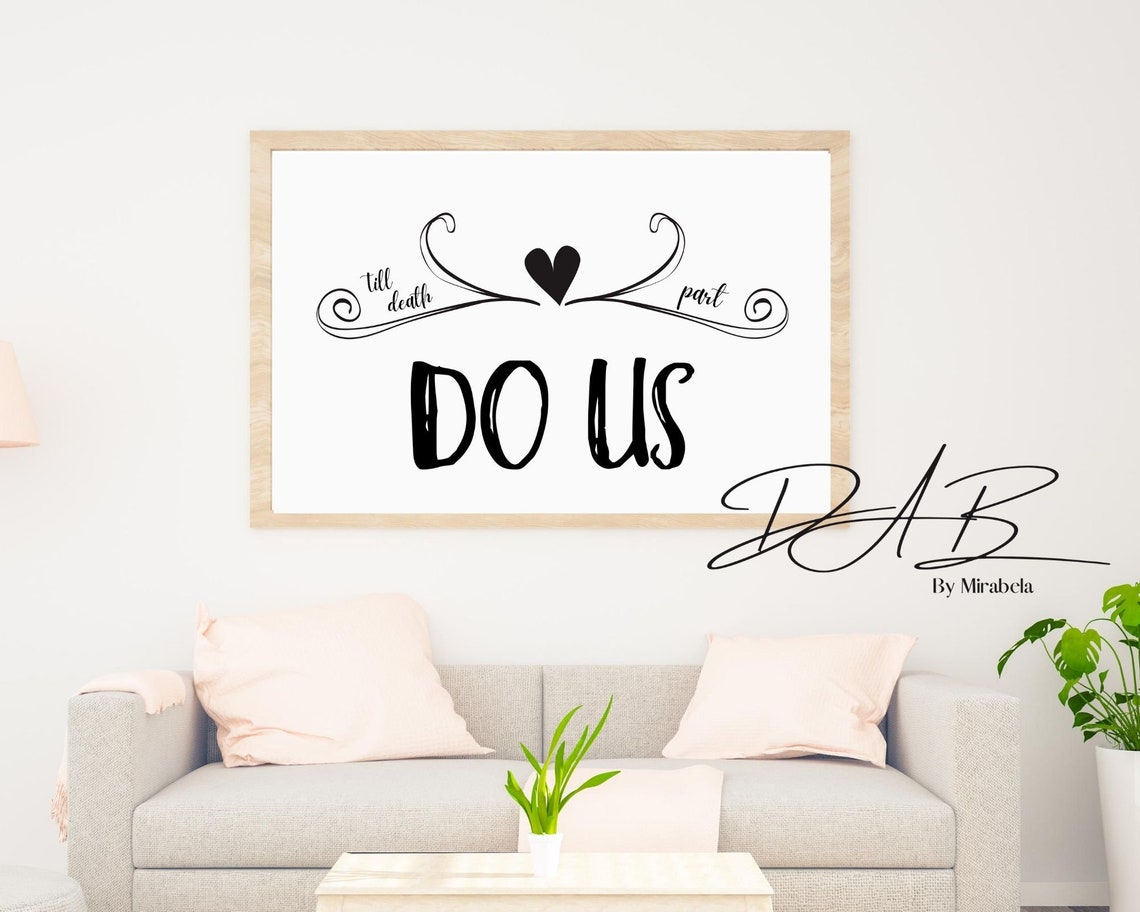 Til Death Do Us Part Poster Vows Quote Wedding Decor Ready | Etsy