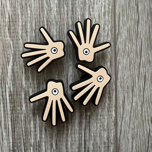 Sausage Hands Pin from Everything Everywhere All at Once Movie clog / Clogs charm