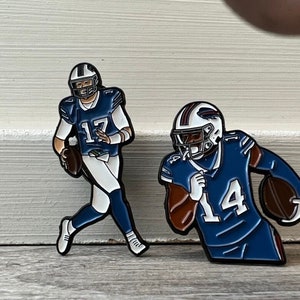 Bills Mafia enamel pins Stefon Diggs , Josh Allen Buffalo Bills
