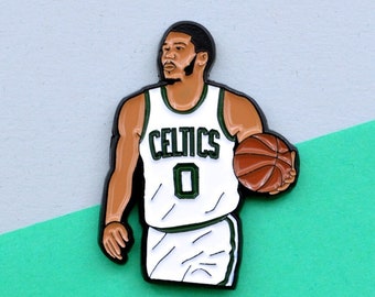 Jason Tatum Celtics NBA Soft enamel pin + 2 stickers