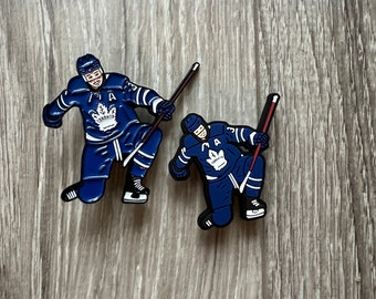 Auston Matthews clog charm and enamel pins Toronto maple leafs perfect stocking stuffer  (Buy 5 get 1 free )