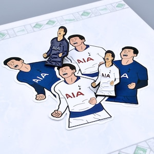 Son Heung- min Tottenham Soft Enamel Pin + 2 Stickers