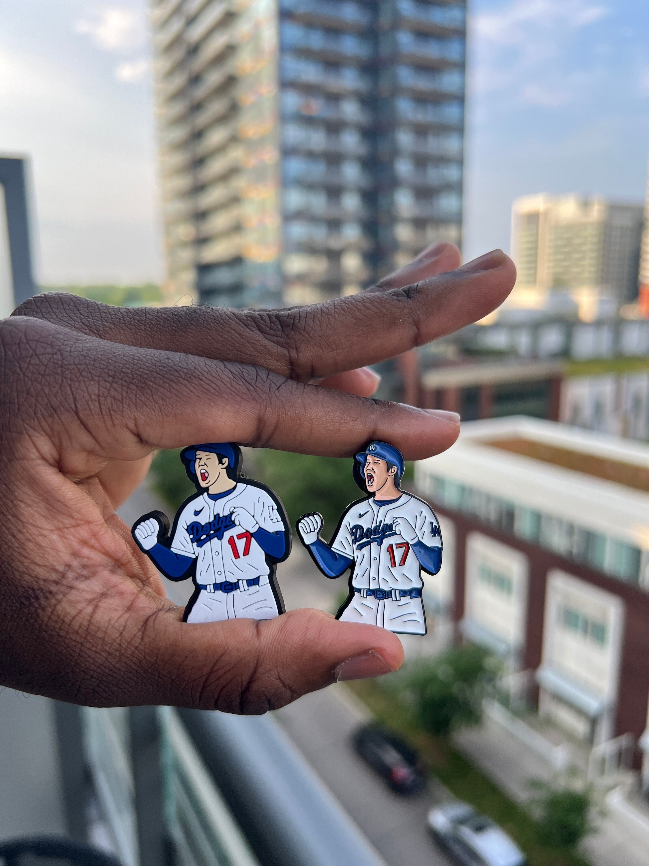 Shohei Ohtani Clog Charm and Enamel Pins Los Angeles Dodgers