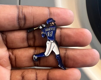 Bo Bichette Toronto Blue Jays Jacket Enamel Pin for Fall/Winter Baseball Fan accessories | Baseball Fashion | Baseball Stocking stuffer