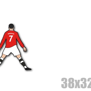 Cristiano Ronaldo United Zachte emaille pin + Stickers