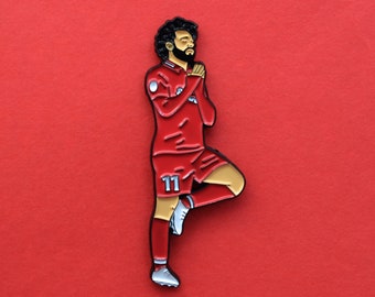 Mo Salah Enamel Pin + 2 Stickers Liverpool FC