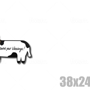 Cow Pin, Cownt Your Blessings enamel Pins & Stickers image 4