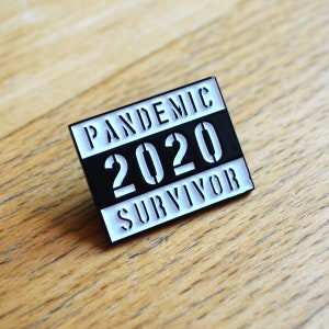 Pandemic Survivor 2020 Soft Enamel Pin + 2 Stickers