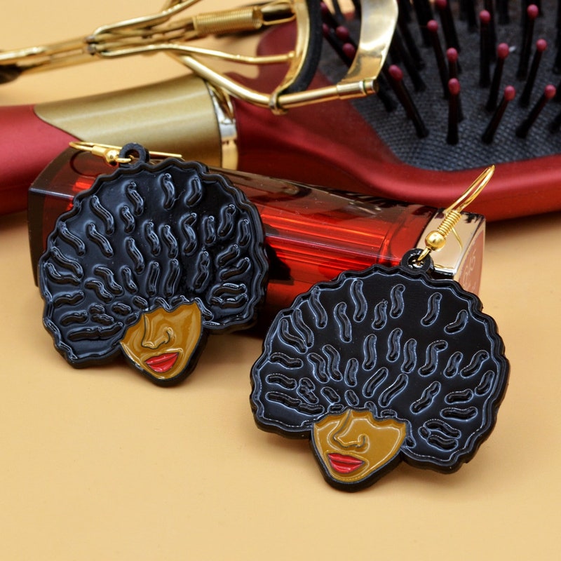 Afro Earrings - Etsy