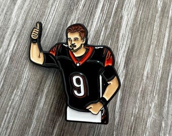 Joe Burrow QB - Träskoberlock och nålar i begränsad upplaga, Cincinnati Bengals, nyckelringar och klistermärken