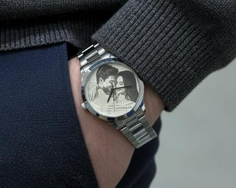 Custom Groomsman Gift Watch, Personalized Best Man Gift, Engraved Watch for Dad, Groom Present, Wedding Party Keepsake, Groomsmen Proposal