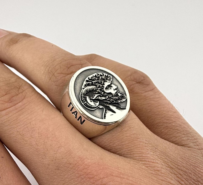 Mythology Rings Customizable Greek Mythology Ring, Unique Design With Your Image, Greek ...