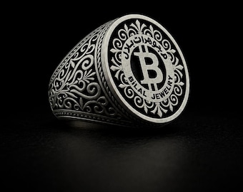 Personalized Silver Monogram Signet Ring, Custom Letter Initial Ring for Men, Engraved Name Crest Ring, Handmade Islamic Arabic Gift for Him