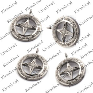 Pave Diamond Round Cross Charm Pendant, New Design Pendant, Round Charm, Cross Charm, Silver Pendant, Diamond Findings, Diamond Jewelry