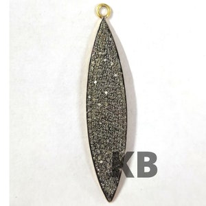 Pave Diamond Marquise Pendant In 925 Sterling Silver, Pave Diamond Pendant, Pave Diamond Marquise, Pave Diamond Jewelry, Marquise Pendant
