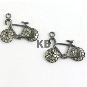 Bicycles Charms Silver Bike&#39;s Sports Pendant, Cycle Racing Bohemian Jewelry Findings, Bicycle Necklaces, Bracelets Earrings Anklets Gift