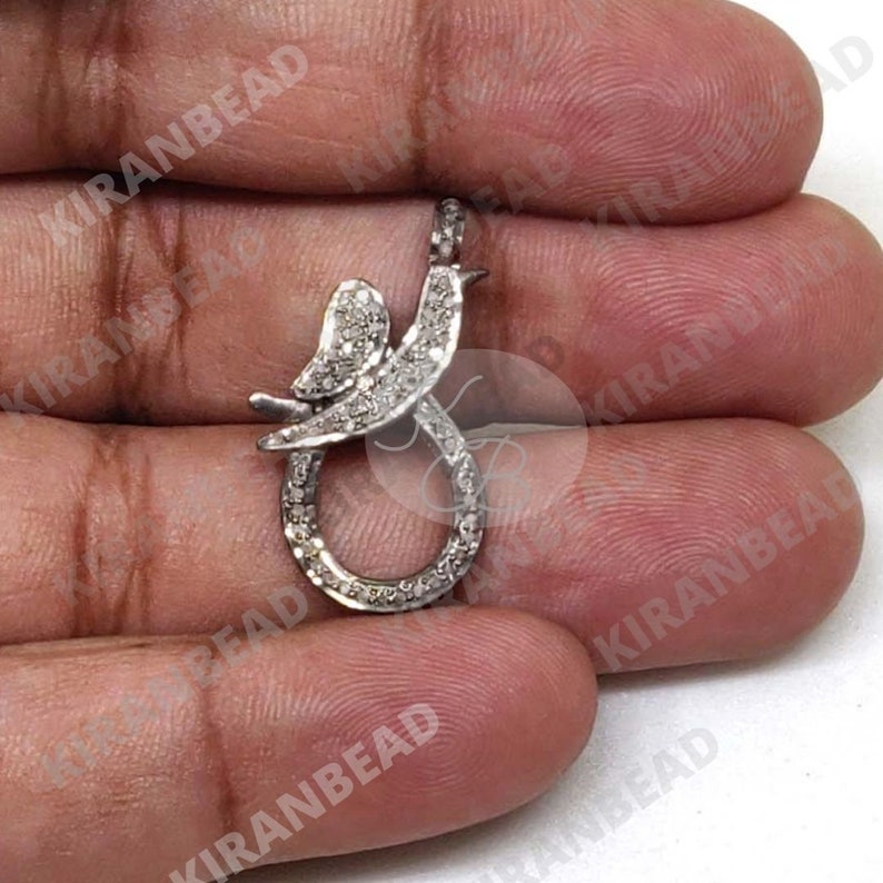 1 PC NEWLY DESIGN silver clasps, pave diamond clasp, diamond lob 1 PC NEWLY DESIGN silver clasps, pave diamond clasp, diamond lob