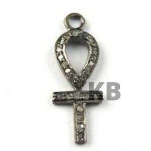 Pave Diamond Pendant, Pave Diamond Jewelry, Handmade Jewelry, Pave Diamond Pendant In 925 Sterling Silver, New Design Diamond Pendant