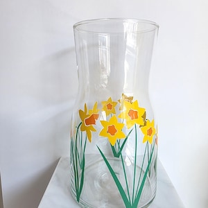 Decorative daffodil vase, spring flowers gift, mother's day gift