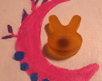 Yellow Bunny Head Magnet