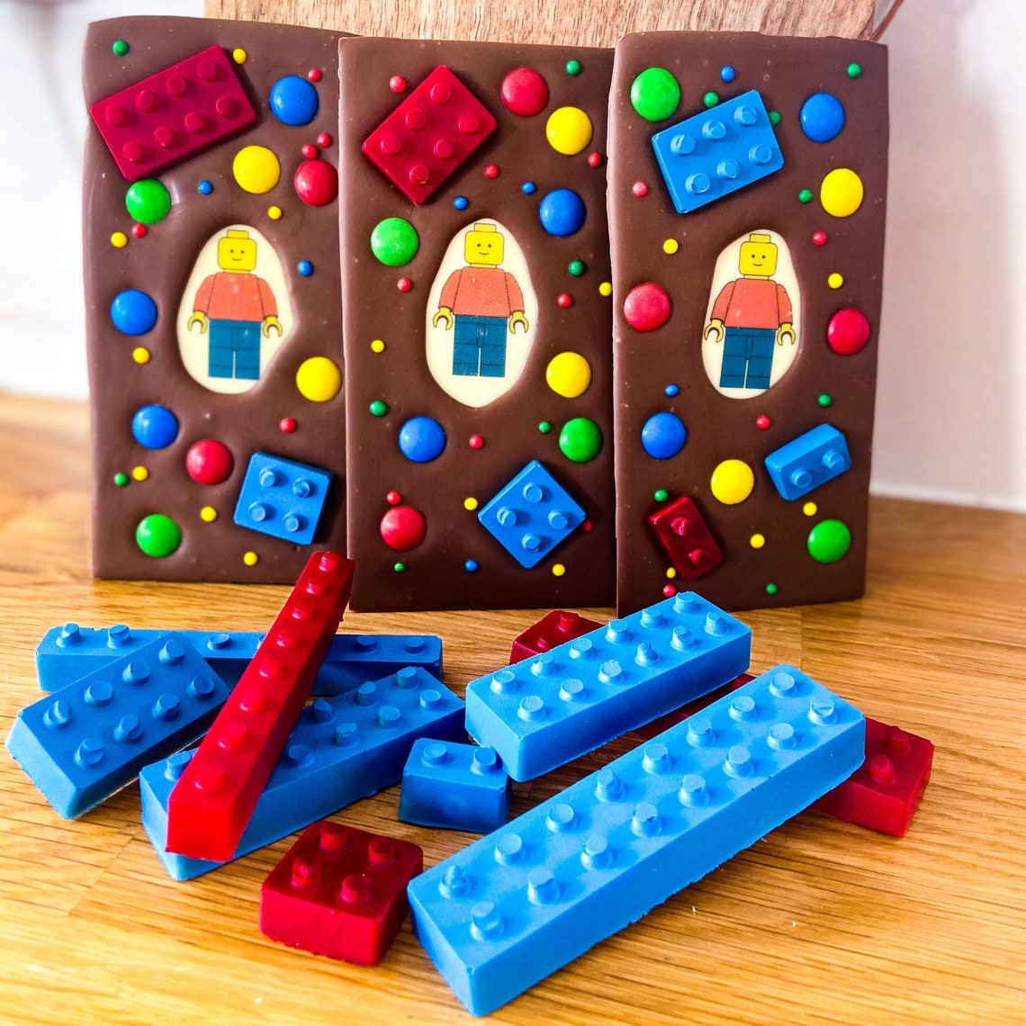 Lego Chocolate Slab Handcrafted Belgian chocolate bar made Etsy