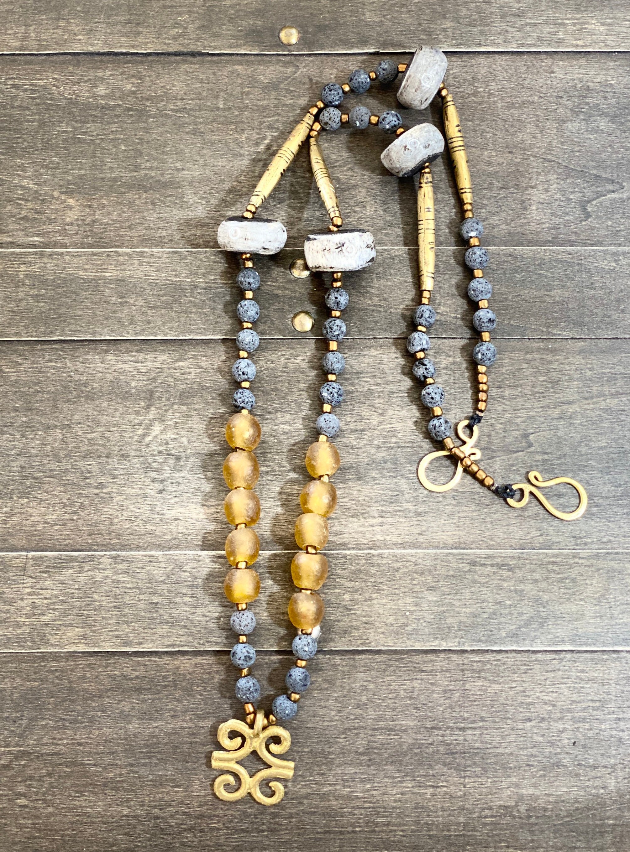 Ethnic Adornment Boho Artisan Necklace Earthy Handmade Etsy UK