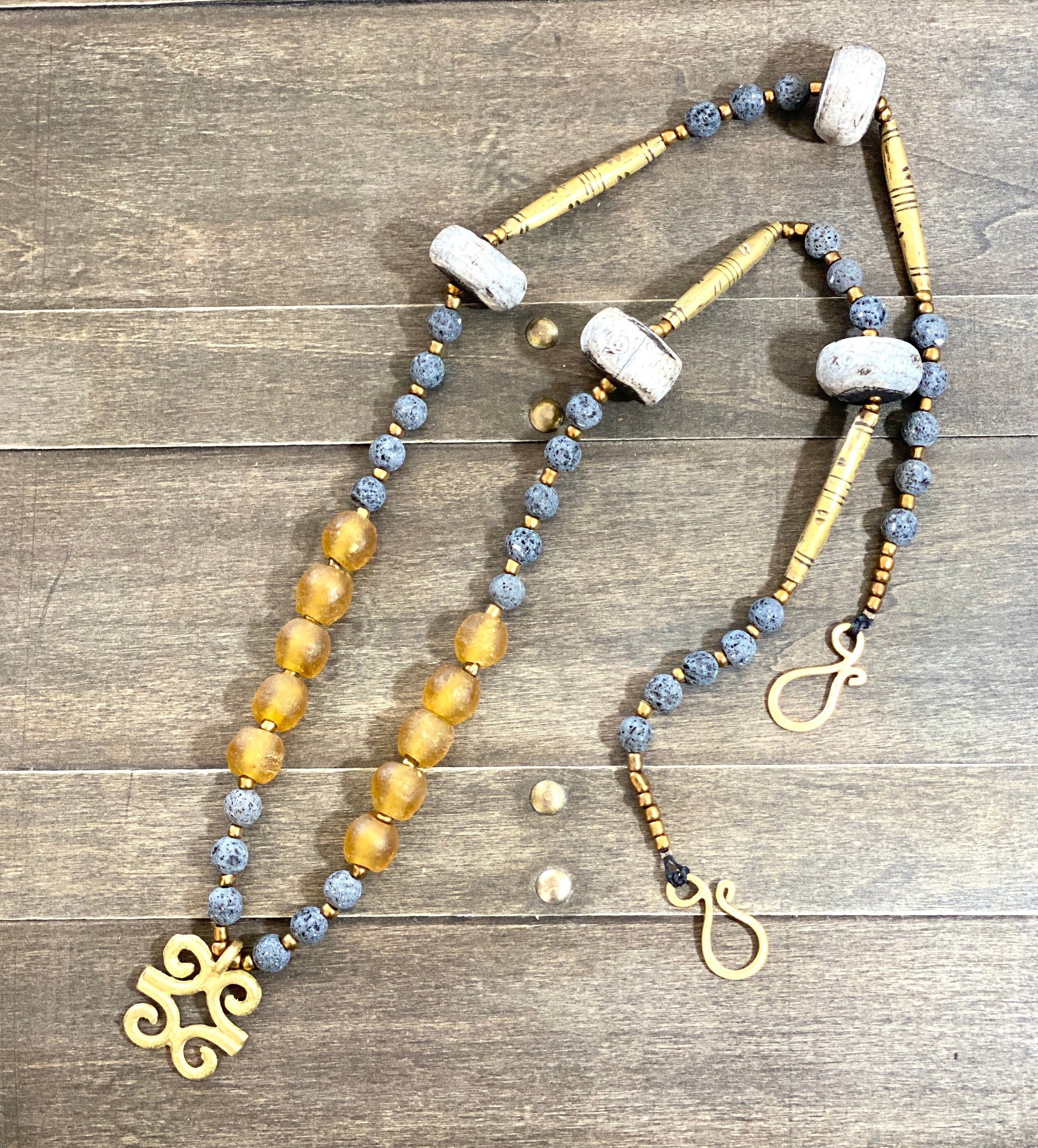 Ethnic Adornment Boho Artisan Necklace Earthy Handmade Etsy UK