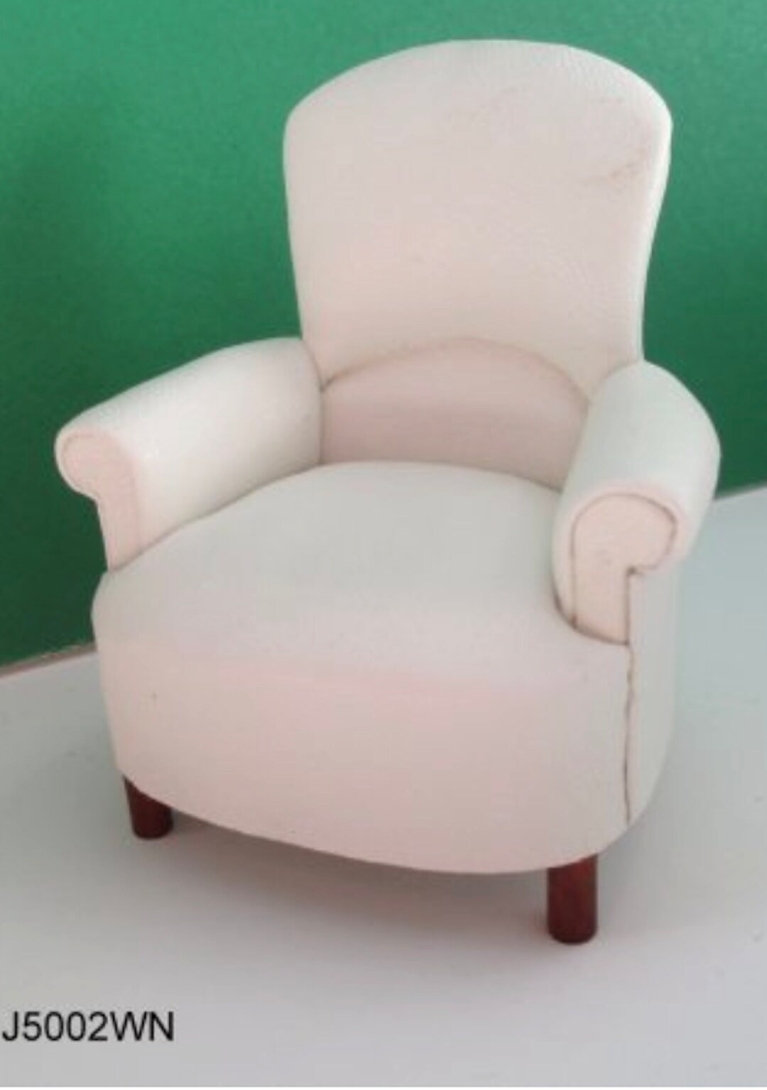 112 Scale White Leather Tub Chair by JBM J5002 Etsy