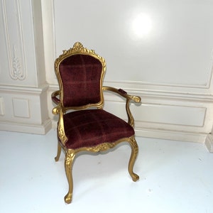 Au 1:6 scale Arm Chair by JBM for 11"-14" dolls such as Brbie, Fashion Royal, Blythe, Icy, BJD