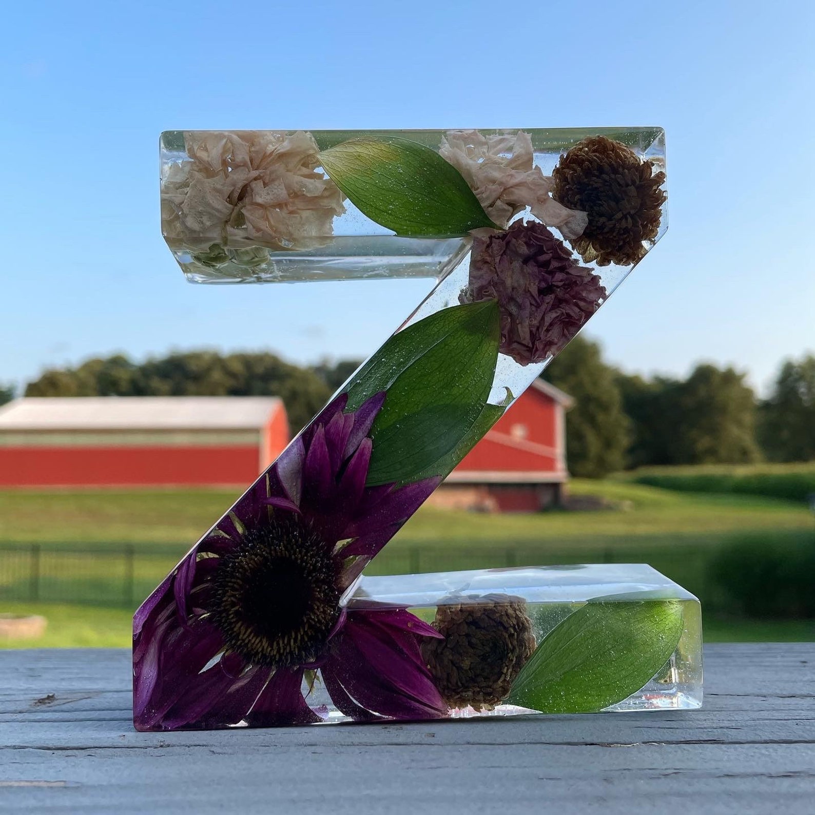 Large Custom Resin Letter Baby Keepsake Preservation Etsy