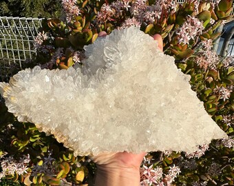 Large Clear Quartz Cluster / Clear Quartz Crystal / Natural Quartz Cluster / Healing Crystal
