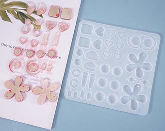 Earring Jewelry Pendant Resin Mould DIY Craft