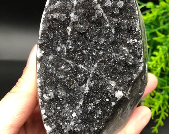Black Amethyst Cluster / Amethyst Cluster / Natural Crystal / Healing Crystal