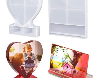 Heart Shape / Rectangle Photo Frame Resin Mould