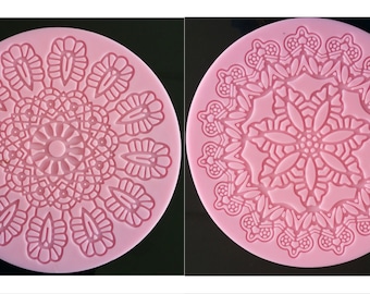 Flower Lace Cake Fondant Silicone Mould