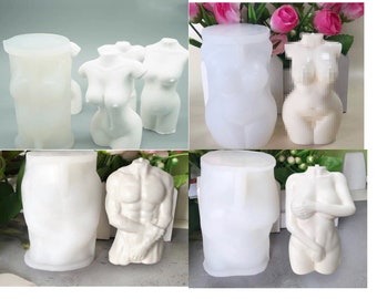 Woman Body / Man Body / Pregnant Body Silicone Mould DIY Craft Candle Soap Plaster
