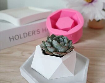 Plant Pot Silicone Mould DIY Craft Cake Candle Plaster