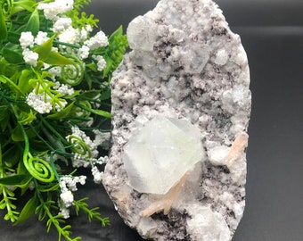 Apophyllite Stilbite Cluster / Natural Apophyllite Stilbite Cluster
