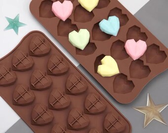 Diamond Heart Chocolate Silicone Mould