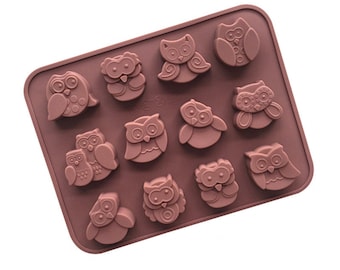 Owl Silicone Mould for Chocolate Jelly Pudding Fondant DIY Craft