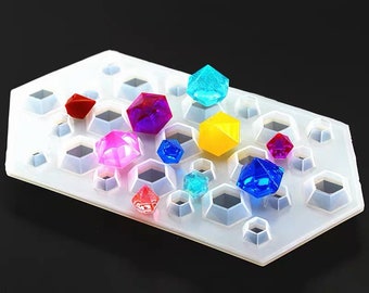 3D Diamond shape resin silicone mould