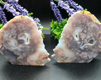 Matte Flower Agate Slab / Cherry Blossom Agate Slab / Sakura Agate Slab