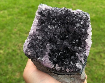 Amethyst Cluster / Natural Crystal / Healing Crystal / Purple Crystal