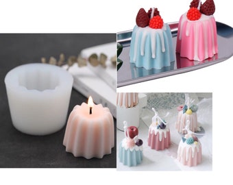 Pudding Shape Silicone Mould Jelly Chocolate Fondant DIY Craft Candle Soap Polymer Clay, Gypsum Diffuser