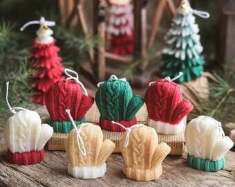 3D Knitting Yarn Gloves Silicone Mould DIY Craft, Candle, Soap, Gypsum Diffuser