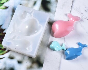 Dolphin Resin Silicone Mould DIY Craft Decor Key Charm