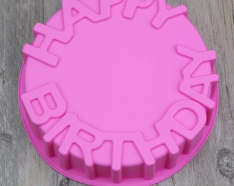 Happy Birthday Silicone Mould Jelly, Pudding, Mousse Cake