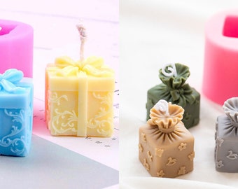 Small Gift Box Silicone Mould Chocolate, Fondant Cake, DIY Craft, Candle, Soap, Polymer Clay, Gypsum Diffuser