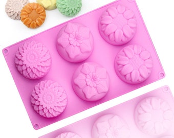 Flowers Shape Silicone Mould Mousse Cake Jelly Pudding DIY Craft Soap Candle