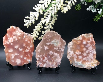 Matte Flower Agate Slab / Cherry Blossom Agate Slab / Sakura Agate Slab